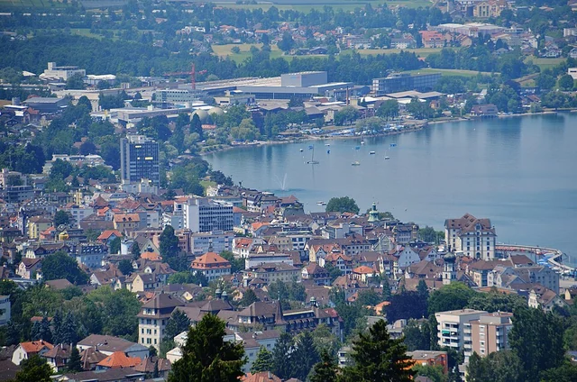 Veduta di Rorschach sul Lago di Costanza – rappresentazione sfocata